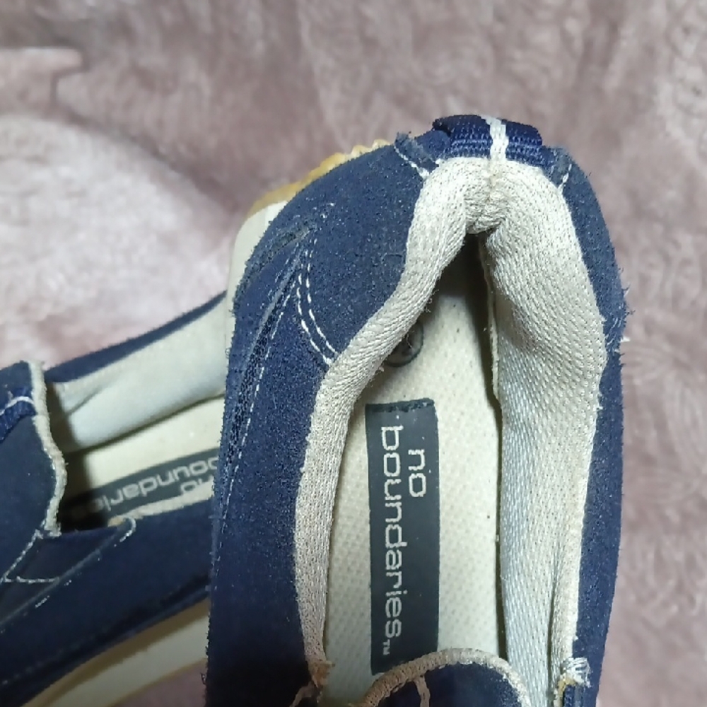 No Boundaries Navy Slip-On Loafers - Picture 3 of 8